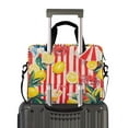 thumbnail image 2 of FORMRS 16" Laptop Bag Carrying Sleeve Case with Handle Travel Shoulder Briefcase, Red Striped Lemon, 2 of 8