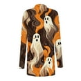 thumbnail image 6 of UVEASISHA Halloween Cardigan for Women Pumpkin Ghost Print Long Sleeve Shrugs Open Front Kinomo Cardigans Lightweight Outwear Coats Multicolor S, 6 of 7