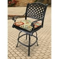 thumbnail image 3 of Jordan Manufacturing 17" x 19" Fanfare Sonoma Multicolor Floral Rectangular Outdoor Chair Pad Seat Cushion with Ties (2 Pack), 3 of 14