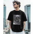 thumbnail image 3 of Men's T-Shirt Skull Graphic Horror Art Short Sleeve Casual Tee Classic Crew Neck T-Shirt for Men, XL, 3 of 7