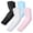 Black&White&Blue&Pink, variant on 6 Pairs Sun Protection Sleeves to Cover Arms Cooling Sports Compression Arm Sleeves for Men Women