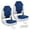 Blue+White, variant on Pinypikaka High Back Boat Seats Set of 2 Marine Seats, Fold-Down Fishing Boat Chair with Thickened Sponge Padding and Hinge for Sightseeing Boat, Speedboat, Canoes