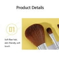 thumbnail image 4 of 3 Set ZOREYA 5122N 5 In 1 Acrylic Handle Makeup Brush Set Portable Makeup Brush Tools, 4 of 5