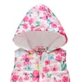 thumbnail image 2 of ATOGUTA Girls' Outerwear Jackets & Coats Floral Printed Vest Warm Waistcoat Toddler Outwear Coat White, Size 1T-5T, 2 of 4