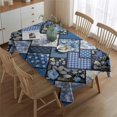 thumbnail image 2 of Pioneer Flower Rectangle Tablecloth 60"x84",Waterproof Polyester Rectangle Table Cloth, Wipeable Spillproof Polyester Tablecloth for Dining, Camping, Indoor and Outdoor, 2 of 5