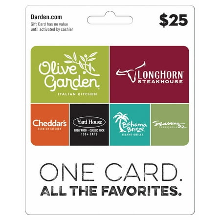 Darden Restaurants $25 Gift Card