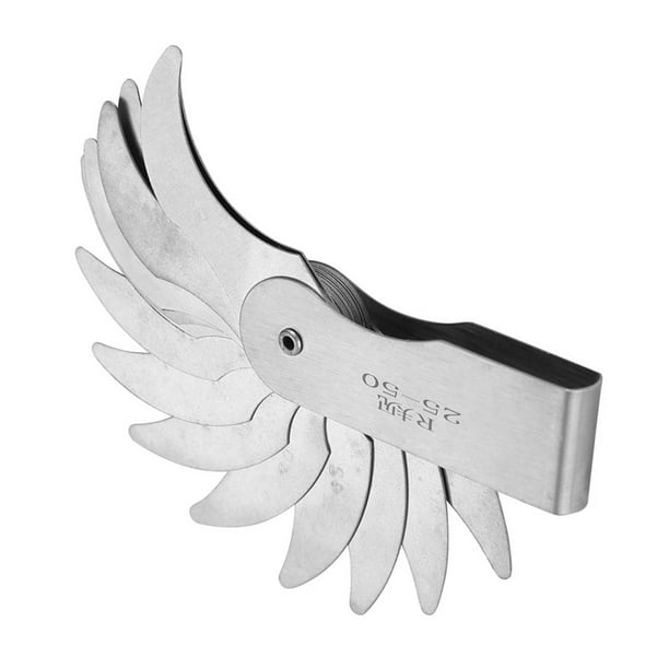 Radius Measuring Tool,Stainless Steel Radius Fillet Convex Gauge