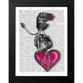 thumbnail image 2 of Fab Funky 12x14 Black Modern Framed Museum Art Print Titled - We Brought You Flowers, 2 of 5