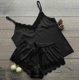 thumbnail image 2 of Gibobby Pijamas Mujer Verano Sexy Pijamas Ropa de dormir Bowknot Satén Encaje Lencería Pantalones cortos Camisola Conjunto con cuello en V Ropa de dormir de mujer(Negro,G), 2 of 3