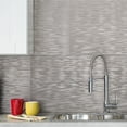 thumbnail image 5 of FASÄDE Ripple Decorative Vinyl Backsplash Panel in Brushed Nickel (6X6 Inch Sample, 5 of 5