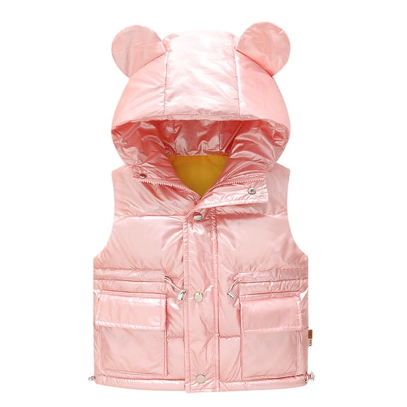Toddler Boys Girls Winter Coat Bear Ears Solid Hooded Jacket Windproof Warm Outwear Girls Jackets Size 14 to 16