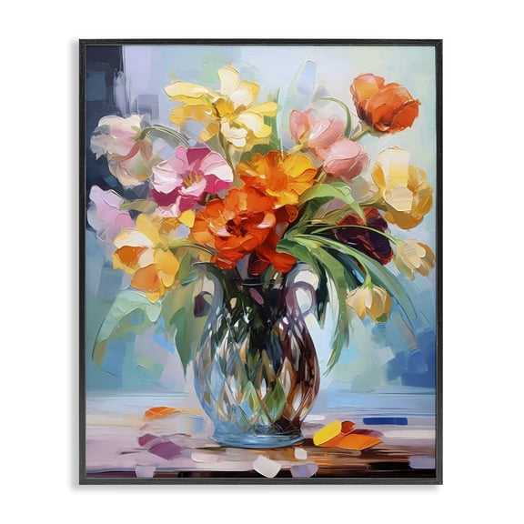 Stupell Industries Dreamy Bouquet of Vibrant Blooms Black Framed Giclee Art, design by Creative Studio