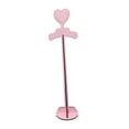 thumbnail image 2 of Tnarru Heart Topped Dress Hanger Clothing Rack Wood Shop Baby Clothes Display Stand Pink, 2 of 8