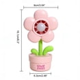 thumbnail image 4 of shyuyusa Mini Flower Pot Shaped USB Fan, 3 Speed Adjustable Flexible Neck Desk Fan, 4 of 7