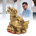 thumbnail image 6 of Riousery Brass Dragon Tortoise Feng Shui Statue, Small Turtle Figurine Decor for Home Housewarming Gift, 6 of 9