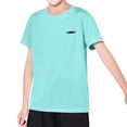 thumbnail image 2 of ITSAME Girls Athletic T-Shirts Mesh Breathable Quick-Dry Crewneck Tops Kids Outdoor Active Tee Green Size 14-15, 2 of 5