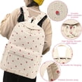 thumbnail image 3 of KAMUGO School Backpack Set for Kid Teen Girls,Elementary Grade 1-4 School Bookbags with Lunch Bag,Corduroy Lightweight College Daypack Beige Strawberry, 3 of 7