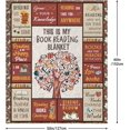 thumbnail image 2 of Book Lovers Blanket Gift, Book Reading Librarian Gifts Throw Blanket 50"x60", Book Club Gifts for Reading Lover Bookish, Book Lover Birthday Christmas Graduation Blanket Gift, 2 of 6