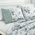 thumbnail image 3 of EvJk 7-Piece Embroidered Print Comforter Set – King Size Bedding Set with Decoratvie Pillow, Soft & Stylish Quilt for Bedroom, 3 of 12