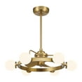 thumbnail image 5 of Warm Brass LED Fandelier from the Gibson Collection, 5 of 6