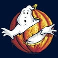thumbnail image 2 of Men's Ghostbusters Halloween Pumpkin Logo Sweatshirt Navy Blue 2X Large, 2 of 4