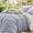 Harbor Blue & White (No Comforter), variant on 100% Washed Cotton Striped Duvet Cover Queen – Jacquard Textured Soft Breathable Lightweight Bedding Set 3 Pieces Comforter Cover with Zipper & 8 Ties, Harbor Blue
