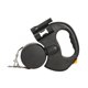 thumbnail image 2 of Correa retráctil para perros, correa para pasear perros al aire libre, correa telescópica de una mano para perros y gatos con cuerda de tracción para negro, 2 of 8