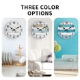 thumbnail image 3 of Reloj KECYET, 25 cm, azul, costero, silencioso, para exteriores, 3 of 7