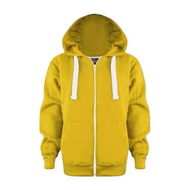 3T Zip Up Hoodie Boys Kids Hoodie Top Kids Sleeve Hoodie Solid Jackets Boys Long Color Up Sweatshirt Girls Zip Boys Coat&Jacket Toddler Winter Jacket 3-4 Years 2-Yellow