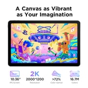 UGEE 10.36 Inch Android Graphics Tablet with 2K IPS LCD Display, Standalone Drawing Pad with Golve and Stand, 6GB + 128GB