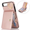 thumbnail image 5 of Allytechgroup iPhone 8 Plus/ 7 Plus Wallet Case, Ring Holder Stand Cards Slots Shockproof Retro Flip Back Cover Phone Case for Apple iPhone 8 Plus/ 7 Plus, Rosegold, 5 of 8
