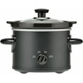 thumbnail image 1 of Mainstays 2QT Slow Cooker, Matte Black, 1 of 5