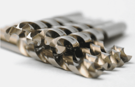 HUOEPU 5Pcs 3/8 in Cobalt Drill Bits, M35 HSS Metal Jobber-Length Twist Drill Bit Set with 135-Degree Point Design for Hard Metal Working