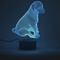 thumbnail image 4 of Luz De Noche Led 3D Táctil Colorida En Forma De Perro Para Dormitorio, Sala De Estar Al Aire Libre Moyic HA016664-00, 4 of 6