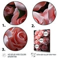 thumbnail image 3 of Designart "Pink beautyful Roses Bouquet" Floral Floater Framed Canvas Print, 3 of 7