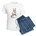 thumbnail image 5 of CafePress - Cream French Bulldog Women's Light Pajamas - Women's Short Sleeve Print T-Shirt and Pants Light Cotton Pajama Set, 5 of 7