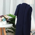 thumbnail image 7 of PiccoCasa Navy Blue Cotton Throw, 60" x 50", 7 of 7