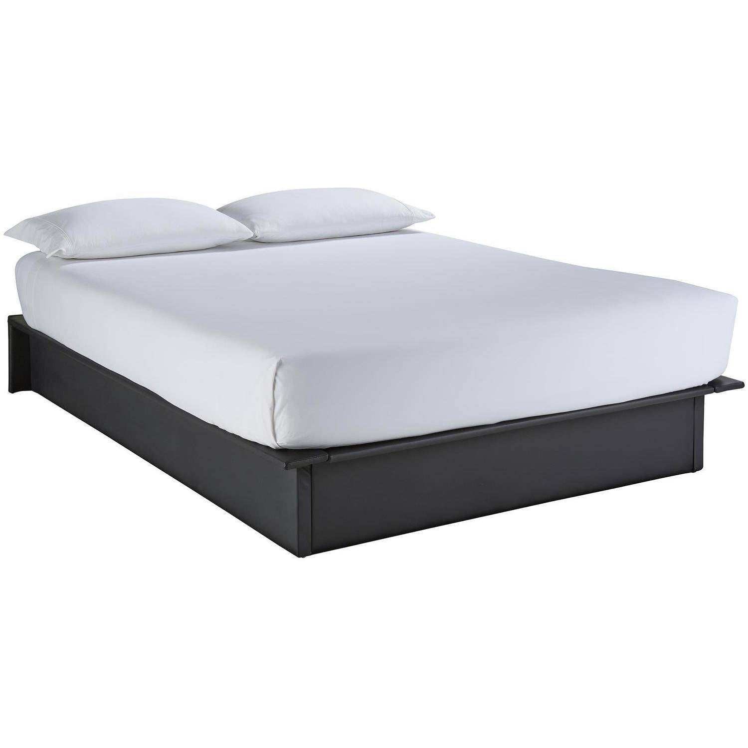 Maven Upholstered Faux Leather Platform Bed Black Multiple Sizes - Maven Upholstered Faux Leather Platform Bed Black Multiple Sizes Walmartcom maven upholstered faux leather platform bed black multiple sizes - maven upholstered faux leather platform bed black multiple sizes walmartcom