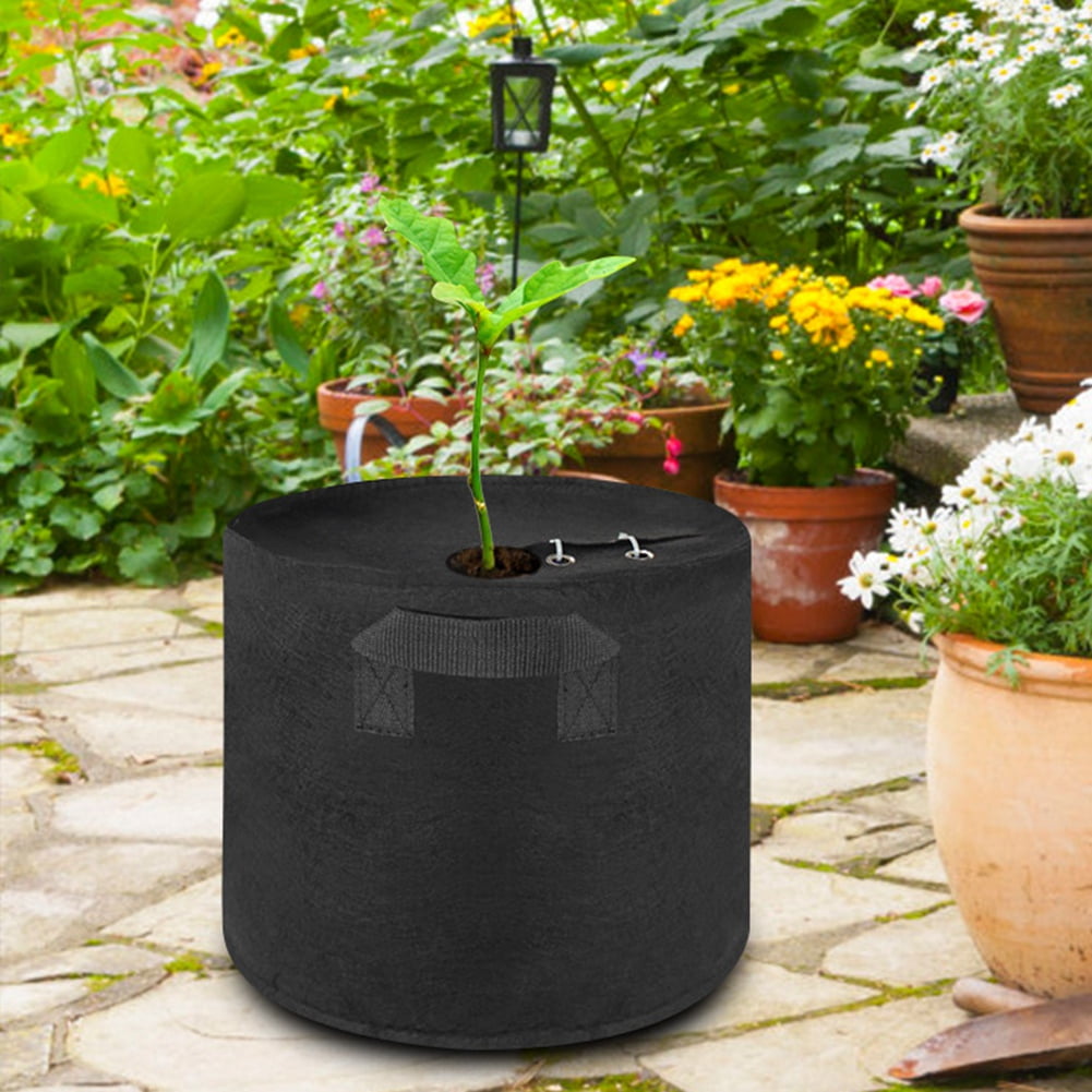 Herwey Seedling Bag,NonWoven Fabric Thick Planting Bag Plant Vegetable