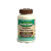 NuSyllium Psyllium Husk Capsules, Organic Fiber Supplement, Sugar Free, Vegan, 175 Count