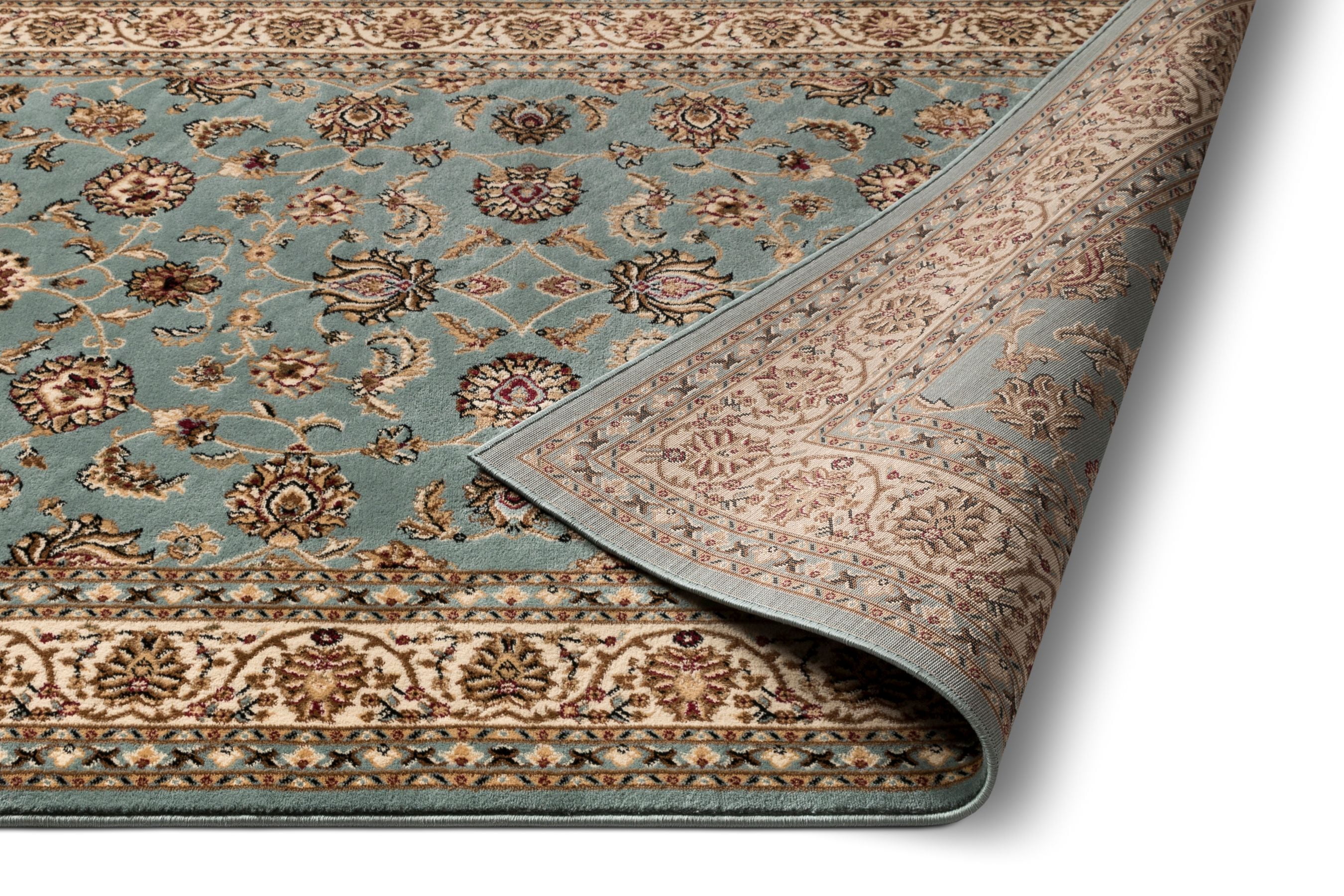 Well Woven Barclay Sarouk Traditional Oriental Panel Light Blue 2'7" x 9'6" Runner Rug