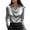 Gray #001, variant on Women's Satin Cowl Neck Long Sleeve Blouse Elegant Silky Formal Office Top for Work, Business Gray 2XL