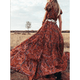 thumbnail image 4 of SHEOWO Women Autumn O-neck Pure Color Pendulum Dress Casual Swing Half Sleeve Dress Plus Size Hot Summer Women's Sexy, 4 of 5