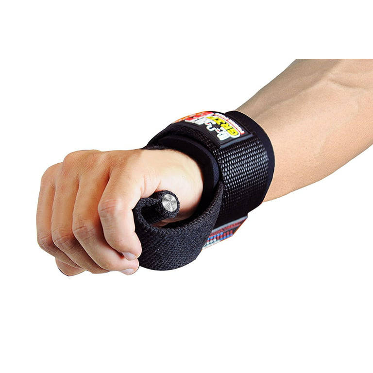 Heavy Duty Pro Lifting Dowel Straps Neoprene Padded Wrist Wraps Power Weight Lifting Training Gym Grips Straps Wrist Support Bandage Set of 2