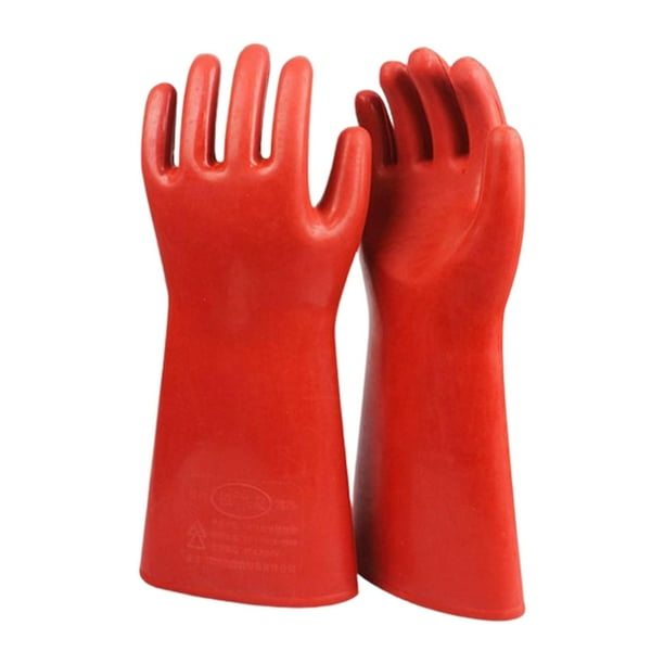 Insulated Gloves Rubber Electrical Protection High Voltage for Indoor 10kV