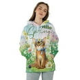 thumbnail image 4 of Abyssinian Hello Spring Time Flower Floral Nature All Over Print 3D Hoodie Unisex Merch Hoodies Cat Lover Kitten Owner Gifts - 02031, 4 of 6