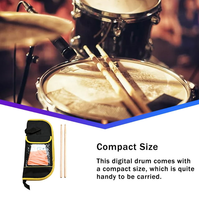 Electric Drums Sweet Gift Entertainment Size Convenience Interesting Percussion Beginners Stable Performance Toy Battery-operation Musical Gear