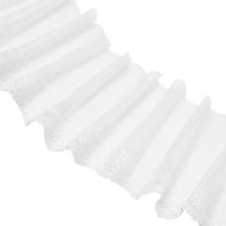 5 Yards Ivory Floral Lace Trim 6 Inch Wide Eyelet Lace Ribbon Sewing Fabric with Flower Leaf Edge for Sewing Clothing Decoration