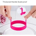 thumbnail image 3 of 4Pcs Silicone Egg Pancake Rings Egg Fry Mold Separator for Frying Cooking（Random Color,7.5cm), 3 of 9