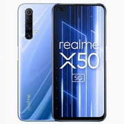 Realme X50 Dual-SIM 128GB ROM + 6GB RAM (GSM | CDMA) Factory Unlocked 5G Smartphone (Ice Silver) - International Version
